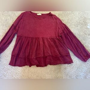 Long sleeve fashion top